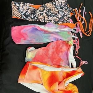 4x Shein swim bottoms